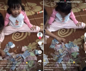 Khóc ròng nức nở vì bị bố đập lợn đất đi ủng hộ miền Trung, ai cũng tưởng bé gái tiếc tiền nhưng sự thật lại gây bất ngờ