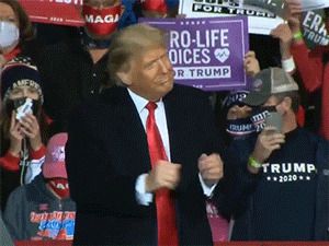Điệu nhảy đặc trưng của Tổng thống Trump khi vận động tranh cử bỗng 'gây sốt' cộng đồng mạng