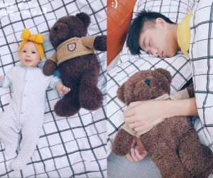 Văn Đức phải ôm 'gấu mới' ngủ trong những ngày tạm xa Nhật Linh