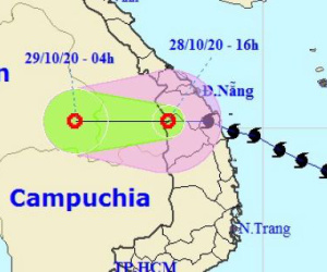 NÓNG: Bão số 9 suy yếu thành áp thấp nhiệt đới với tâm đang ra khỏi nước ta
