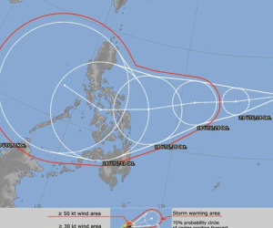 Áp thấp nhiệt đới mới sắp mạnh lên thành bão gần Philippines