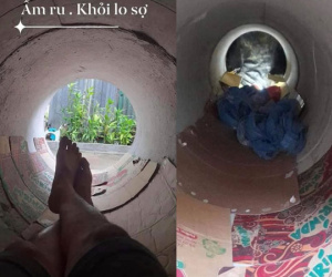 Sợ nhà không chống nổi bão số 9, thanh niên liền tìm chỗ trú bí ẩn không ai ngờ nổi, ai nhìn cũng thấy an toàn