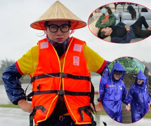 Trang Trần đăng đàn bức xúc khi thấy vợ chồng Lý Hải và Thuỷ Tiên - Công Vinh bị soi mói khi đi cứu trợ miền Trung