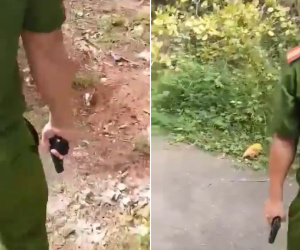 Sự thật về clip Trưởng Công an xã rút súng dọa bắn người dân