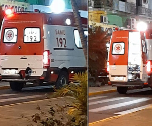 Chó bám xe cứu thương khi chủ vào viện