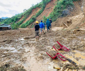 Tìm thấy thi thể Phó Bí thư Xã Đoàn bị núi lở vùi lấp khi đi giúp dân chống bão số 9