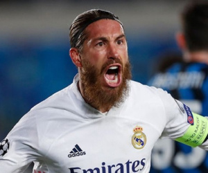 Trung vệ Ramos ghi bàn 100 cho Real Madrid, hơn Messi mùa này