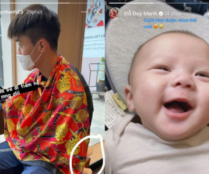 Dẫn con đi tiêm, Duy Mạnh bị vợ trêu 'nhìn như bà đẻ'