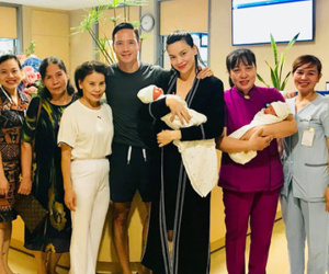 Hà Hồ chính thức xuất viện sau 4 ngày hạ sinh cặp thiên thần nhỏ, tiết lộ giấc mơ có nhiều con đã trở thành hiện thực