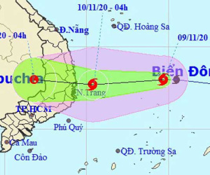 Bão số 12 mạnh lên, lao nhanh về phía Bình Định - Ninh Thuận