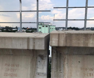 Tuyến metro số 1 gặp sự cố lệch đầu dầm, gây hư hỏng đoạn đường ray