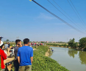 Phát hiện thi thể nam thanh niên dưới kênh sau 2 ngày mất tích