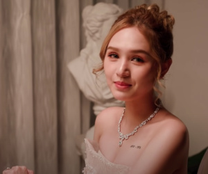 Xoài Non giật spotlight trong hình cap vội ở hậu trường MV cưới, so với ảnh đã photoshop mới thấy nể