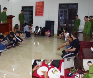 Triệt phá ổ nhóm 'phê' ma túy, đánh bạc, mua bán dâm trong khách sạn