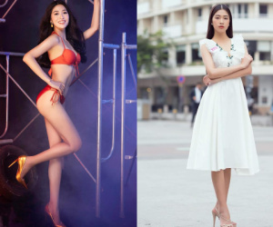 Vẻ duyên dáng của nữ tiếp viên hàng không thi hoa hậu
