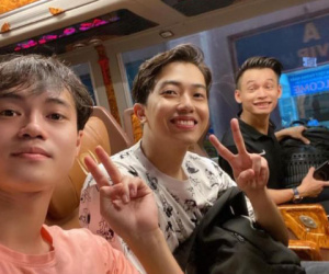 Văn Toàn cùng Độ Mixi và Cris Phan lập hội 'tam giác tấu hài' sau trận giao hữu vì miền Trung