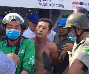 Lời kể của nhân chứng trong vụ nghi phạm cướp ngân hàng rồi tự thiêu