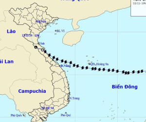 Bản tin cuối cùng về cơn bão số 13