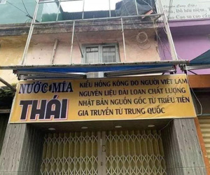 Xuất hiện tiệm nước mía Thái giữa Đà Lạt với tấm bảng hiệu có 1-0-2, đọc xong ai cũng 'sang chấn tâm lý'