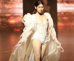 Á hậu 2 Ngọc Thảo lộ ảnh quá khứ đi diễn nội y trong show của Vũ Khắc Tiệp