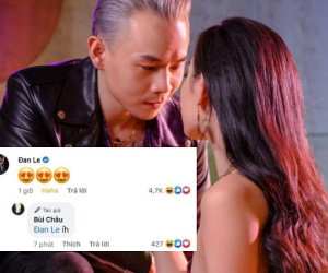Lần đầu tiên Binz vào Facebook Châu Bùi bình luận 'thương thương', nàng liền có động thái đáp lại ngay và luôn