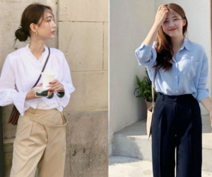 Hội con gái Hàn hay mix quần ống suông với 3 kiểu áo này để ghi điểm sành điệu và sang xịn nhất
