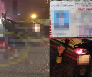 Xe máy va chạm xe đầu kéo, chiến sĩ công an tử vong tại chỗ