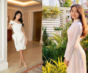 'Bình rượu mơ' của sao Việt: Mới 15 tuổi đã cao tới 1m70, dáng chuẩn hoa hậu tương lai nhưng bất ngờ nhất là phong cách thời trang