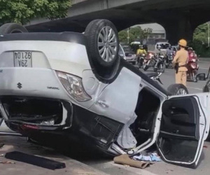 Tai nạn giao thông liên hoàn trên đường Phạm Hùng, 4 người bị thương