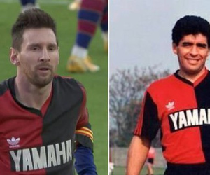 Messi bị phạt vì cởi áo tri ân Maradona