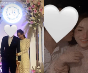 Em dâu hụt Phan Thành sánh vai cùng bạn trai hơn 11 tuổi đi ăn cưới Á hậu Tường San