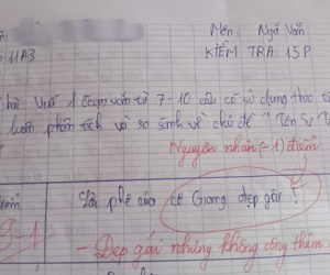 Kiểm tra đạt điểm cao nhưng nam sinh vẫn 'ngậm cục tức' vì lý do vô cùng khó đỡ