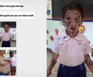 Ra đề bài vẽ người thân, hành động của cậu bé sau đó khiến giáo viên 'đứng hình'