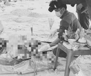 Bàng hoàng phát hiện thi thể không tay, chân nghi là người ngoại quốc bên bờ biển ở Thừa Thiên Huế