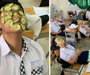 Học hành căng thẳng, cả lớp rủ nhau làm một việc mà ai nhìn vào cũng cười bò