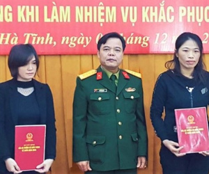 Vợ của 4 liệt sĩ Đoàn 337 trở thành sĩ quan chuyên nghiệp
