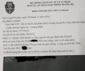 Thực hư thông tin xế hộp chạy tốc độ 277km/h tại Hà Tĩnh