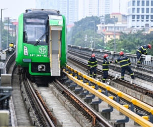 Tàu Cát Linh - Hà Đông chạy thử 20 ngày