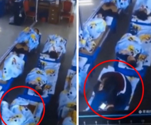 Video: Cô giáo ngồi lên đầu bé 5 tuổi để ép ngủ