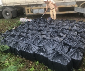 Bắt container chở 462 chai rượu Chivas 21 không rõ nguồn gốc