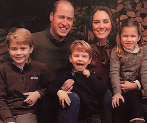Thiệp Giáng sinh nhà William - Kate bị rò rỉ