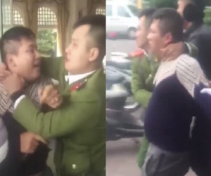 Nam thanh niên hung hãn đấm chảy máu mũi Trung úy cảnh sát dương tính với ma tuý
