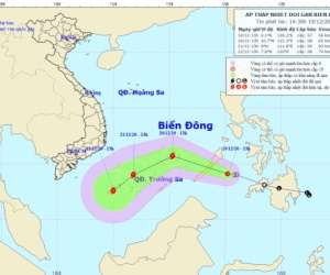 Các tỉnh từ Đà Nẵng đến Cà Mau và Kiên Giang chủ động ứng phó với áp thấp nhiệt đới