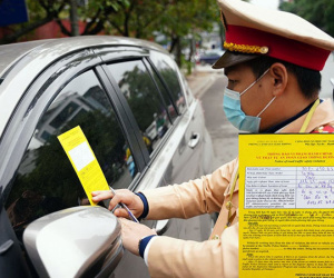 Hiểu đúng việc CSGT dán thông báo vi phạm lên kính ô tô