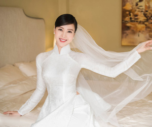 Vũ Ngọc Châm bất ngờ lên xe hoa với bạn trai CEO, bộ ảnh cô dâu chính thức được hé lộ