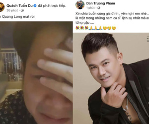 Dàn sao Việt bàng hoàng, bật khóc nói lời tiễn biệt ca sĩ Vân Quang Long