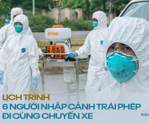 INFOGRAPHIC: 4/6 người nhập cảnh trái phép nhiễm Covid-19 cùng đi một chuyến xe, lịch trình cả đoàn ra sao?