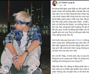 R.Tee viết "tâm thư" xin lỗi sau tấm ảnh nghi ôm bạn gái cũ Quang Hải, bất ngờ nhắc đến thầy Binz
