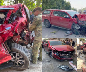 Tai nạn kinh hoàng ngày cuối năm: Xe bán tải tông hàng loạt phương tiện, 1 người chết, 3 người bị thương