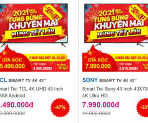 Hàng loạt tivi 4K xả kho cực rẻ trong dịp Tết Dương lịch, mẫu 40 inch giá 5 triệu đồng